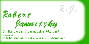 robert jamnitzky business card